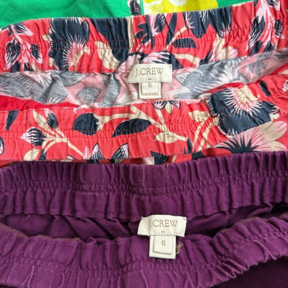 J.Crew Factory Womens Bundle of 4 Shorts Linen Cotton Size 6 - Picture 7 of 12